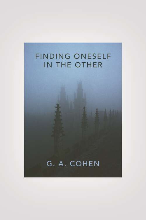 Book cover of Finding Oneself in the Other