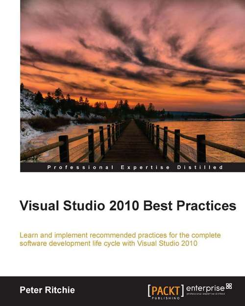Book cover of Visual Studio 2010 Best Practices