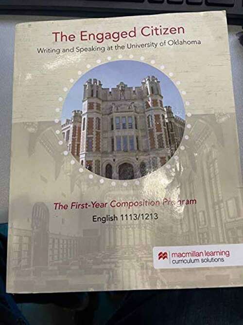 Book cover of The Engaged Citizen: Writing and Speaking at the University of Oklahoma
