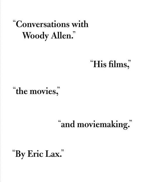 Book cover of Conversations with Woody Allen