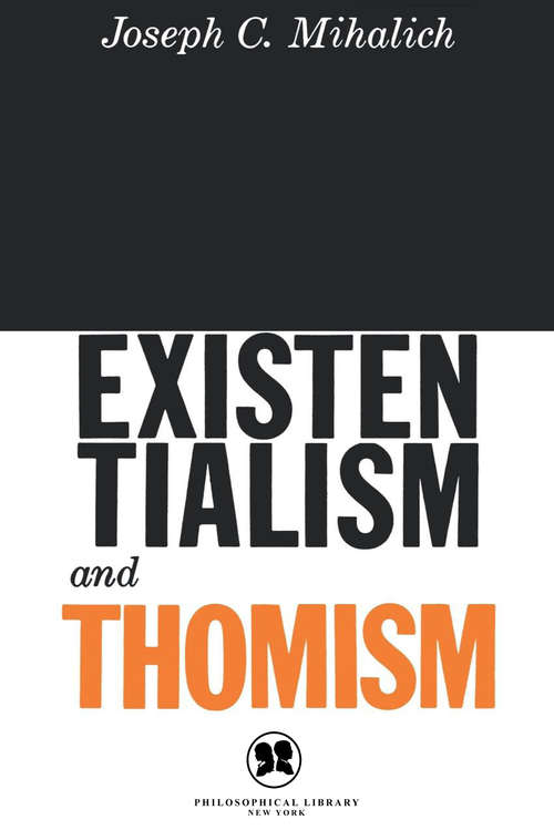Book cover of Existentialism and Thomism