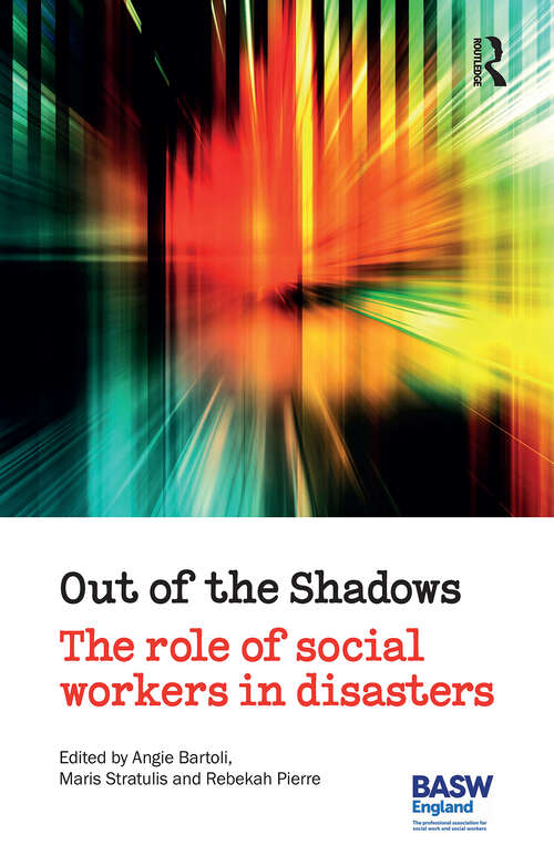 Book cover of Out of the Shadows: The Role of Social Workers in Disasters (1)