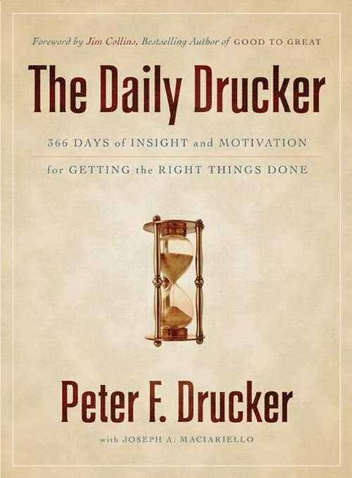 Book cover of The Daily Drucker