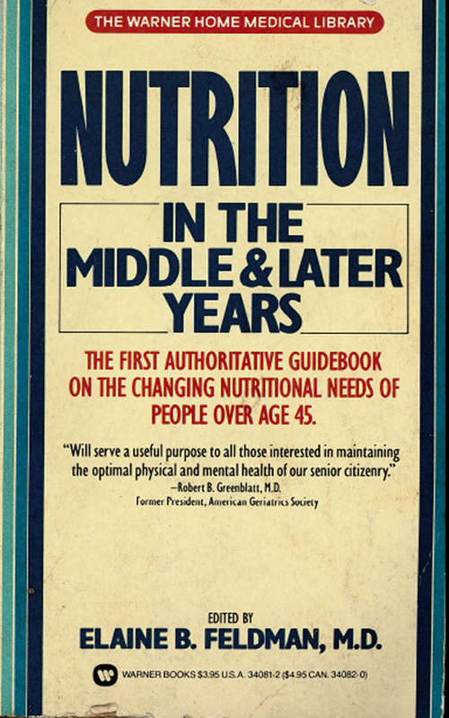 Book cover of Nutrition in the Middle and Later Years
