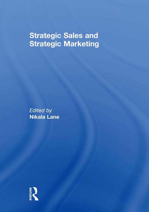 Book cover of Strategic Sales and Strategic Marketing