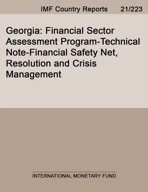 Book cover of Georgia: Estonia 1994 (Imf Economic Reviews Ser.: Country Report No. 15/8)
