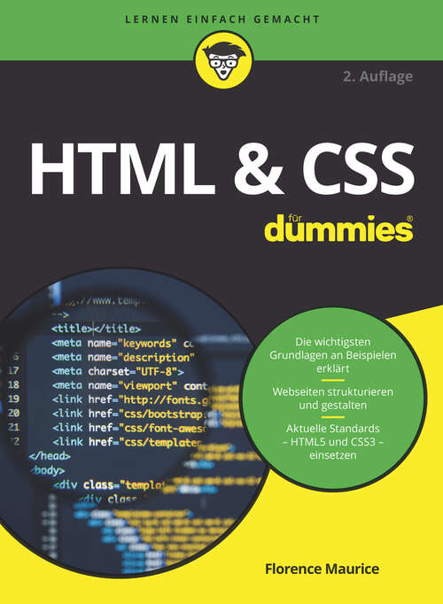 Book cover of HTML & CSS für Dummies (F&uuml;r Dummies)