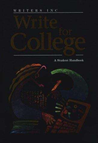 Write for College: A Student Handbook