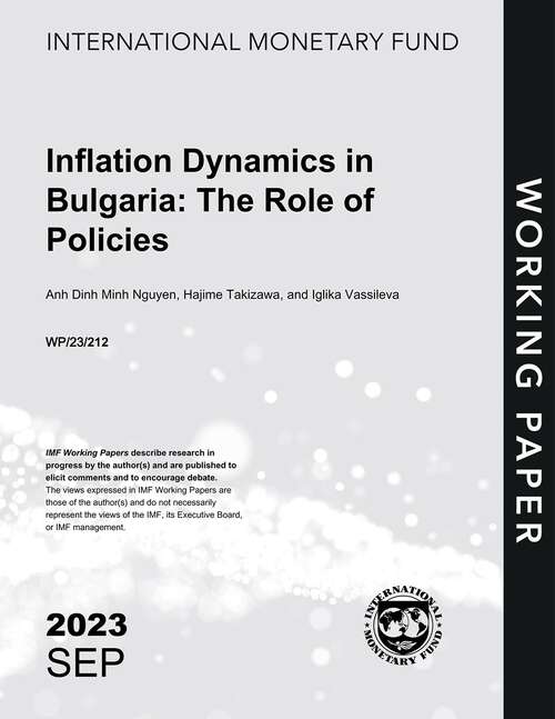 Book cover of Inflation Dynamics in Bulgaria: The Role of Policies