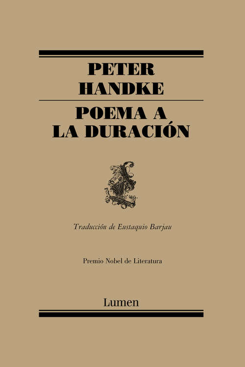 Book cover of Poema a la duración