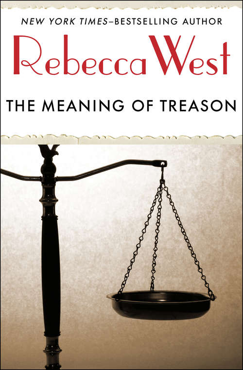 Book cover of The Meaning of Treason