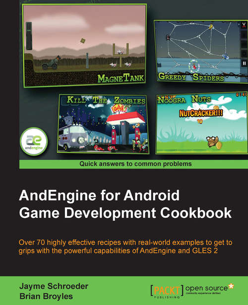 Book cover of AndEngine for Android Game Development Cookbook