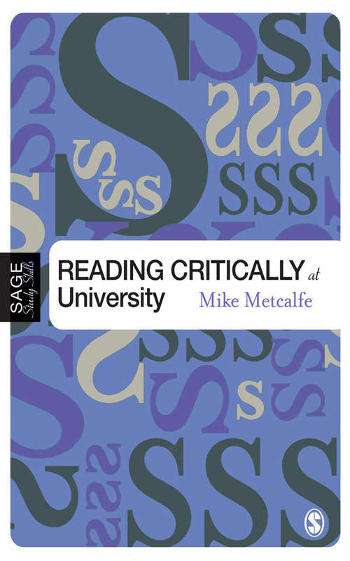 Book cover of Reading Critically at University (SAGE Study Skills Series)