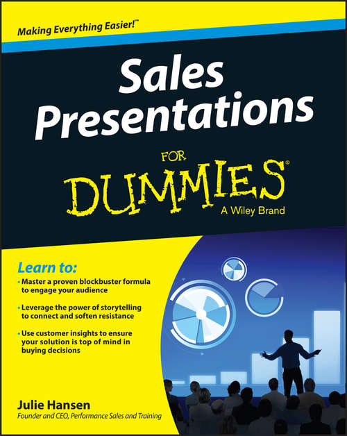 Book cover of Sales Presentations For Dummies