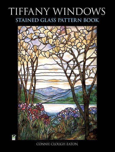 Book cover of Tiffany Windows Stained Glass Pattern Book