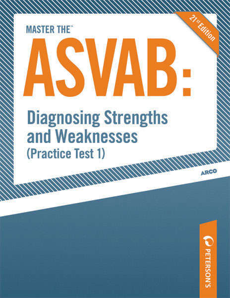 Book cover of Master the ASVAB - Diagnosing Strengths and Weaknesses (Practice Test #1)