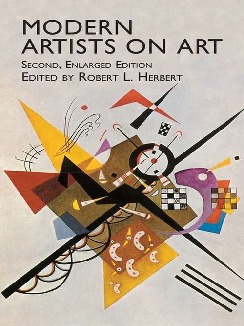 Book cover of Modern Artists on Art: Second Enlarged Edition