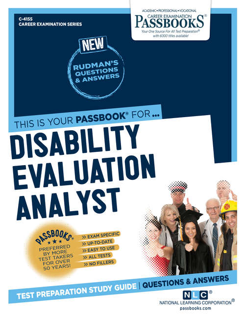 Book cover of Disability Evaluation Analyst: Passbooks Study Guide (Career Examination Series)