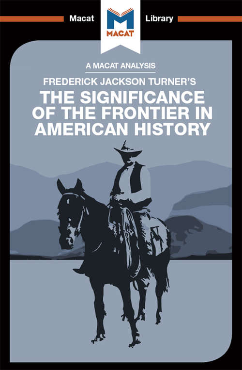Book cover of The Significance of the Frontier in American History