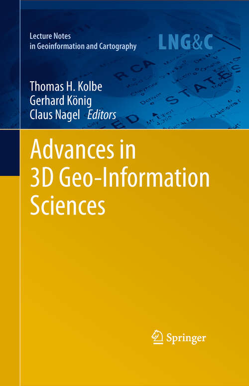 Book cover of Advances in 3D Geo-Information Sciences