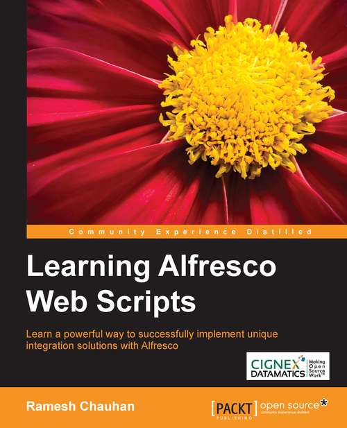 Book cover of Learning Alfresco Web Scripts