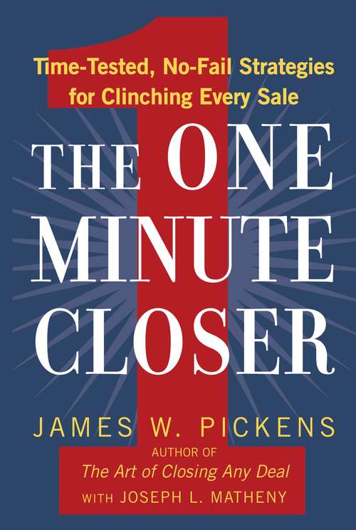 Book cover of The One Minute Closer