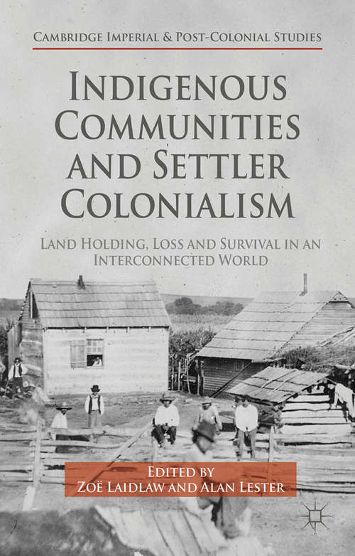 Book cover of Indigenous Communities and Settler Colonialism