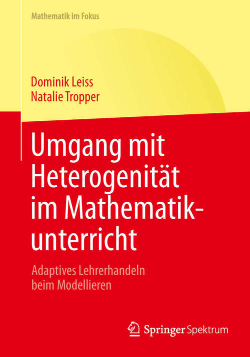 Book cover of Umgang mit Heterogenität im Mathematikunterricht
