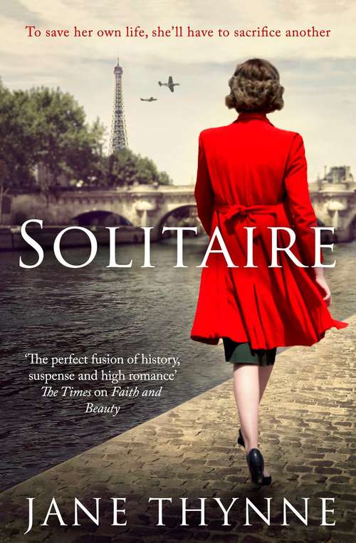 Book cover of Solitaire: A captivating novel of intrigue and survival in wartime Paris