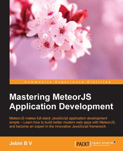 Book cover of Mastering MeteorJS Application Development