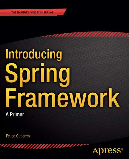 Book cover of Introducing Spring Framework