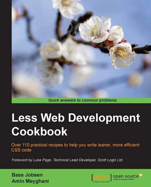 Book cover of Less Web Development Cookbook