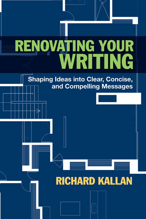 Book cover of Renovating Your Writing