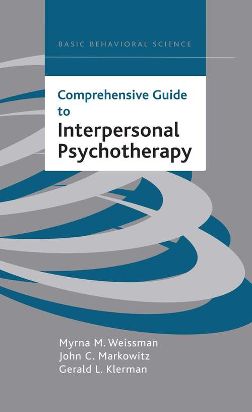 Book cover of Comprehensive Guide To Interpersonal Psychotherapy