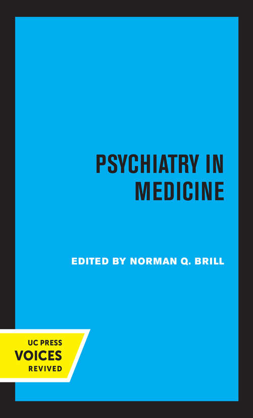 Book cover of Psychiatry in Medicine