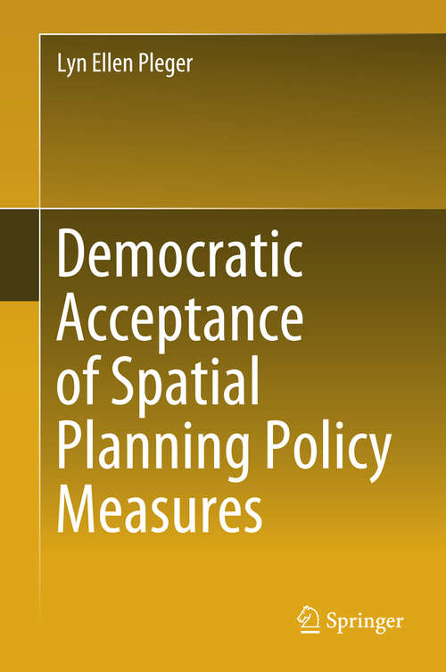 Book cover of Democratic Acceptance of Spatial Planning Policy Measures