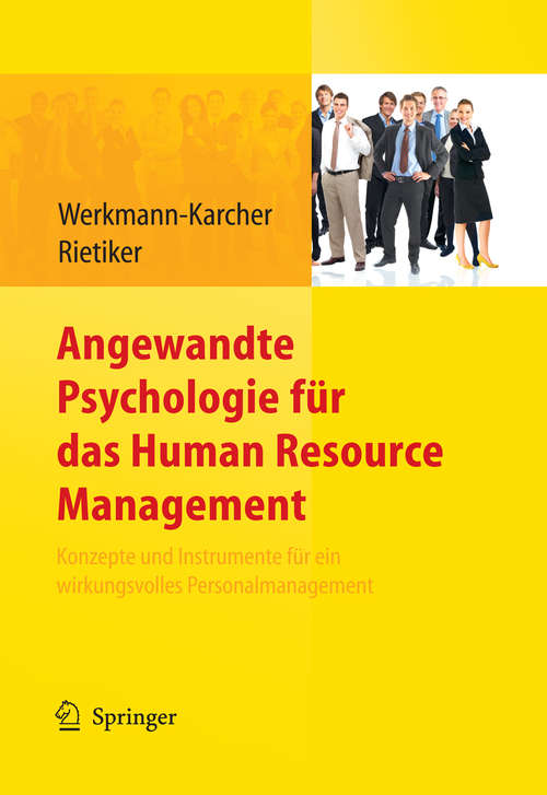 Book cover of Angewandte Psychologie für das Human Resource Management. Konzepte und Instrumente für ein wirkungsvolles Personalmanagement