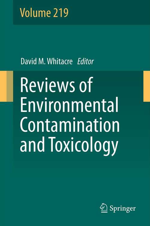 Book cover of Reviews of Environmental Contamination and Toxicology: 219