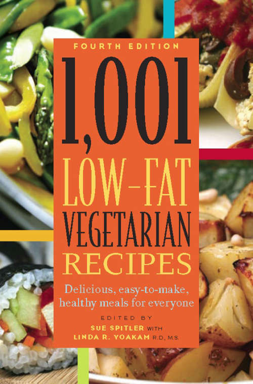 Book cover of 1,001 Low-Fat Vegetarian Recipes