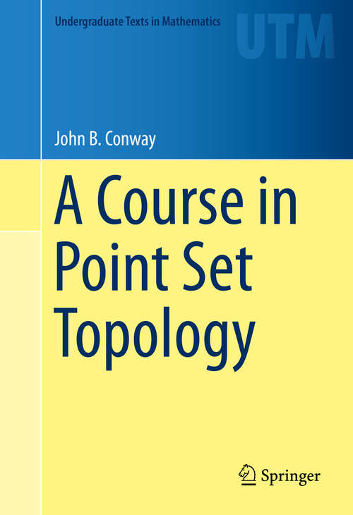 Book cover of A Course in Point Set Topology