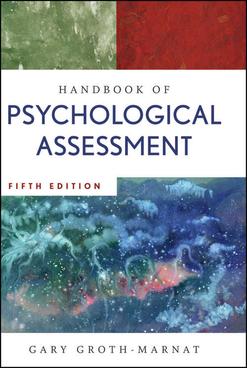 Book cover of Handbook of Psychological Assessment (3rd edition)