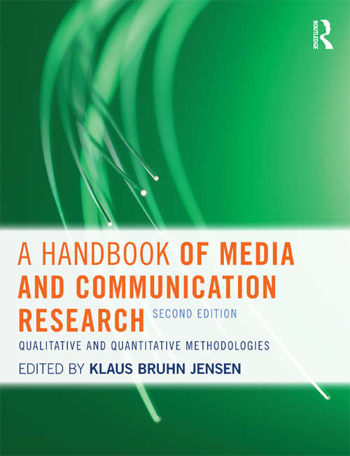 Book cover of A Handbook of Media and Communication Research: Qualitative and Quantitative Methodologies