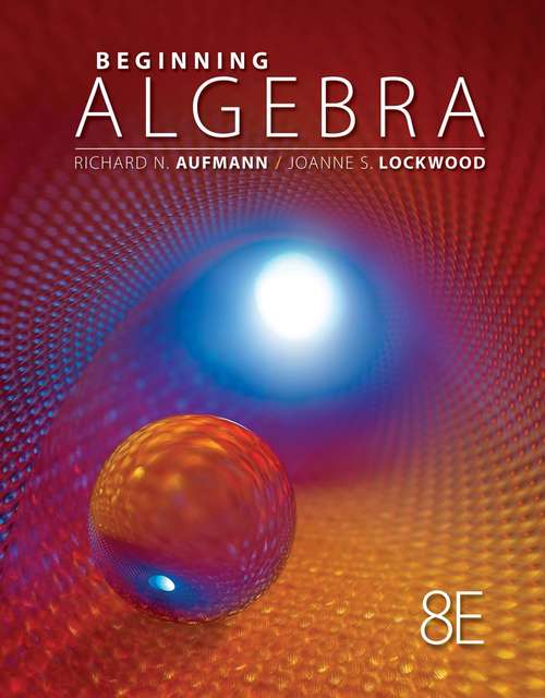 Book cover of Beginning Algebra, Eighth Edition