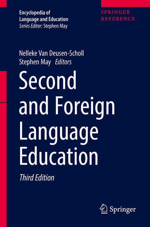 Book cover of Second and Foreign Language Education