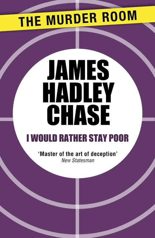 Book cover of I Would Rather Stay Poor