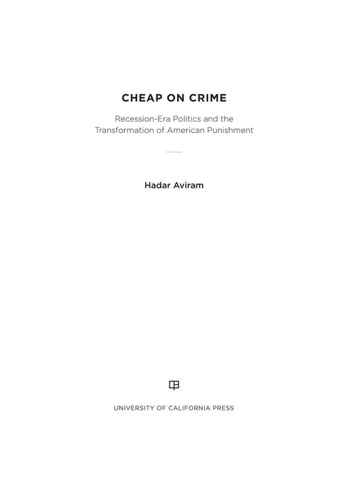 Book cover of Cheap on Crime