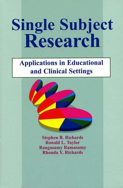 Single Subject Research: Application in Educational and Clinical Settings