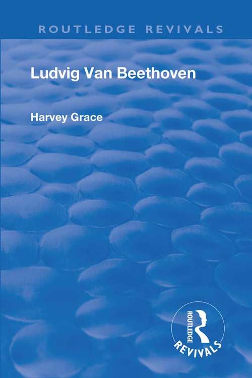 Book cover of Revival: Beethoven (1933) (Routledge Revivals)