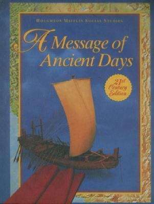 Book cover of A Message of Ancient Days