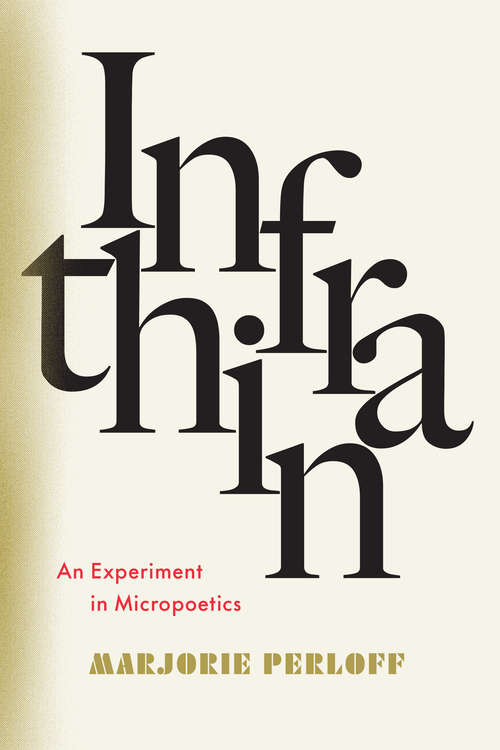 Book cover of Infrathin: An Experiment in Micropoetics
